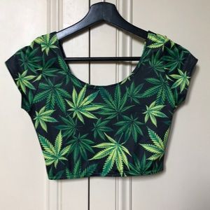Weed Crop Top